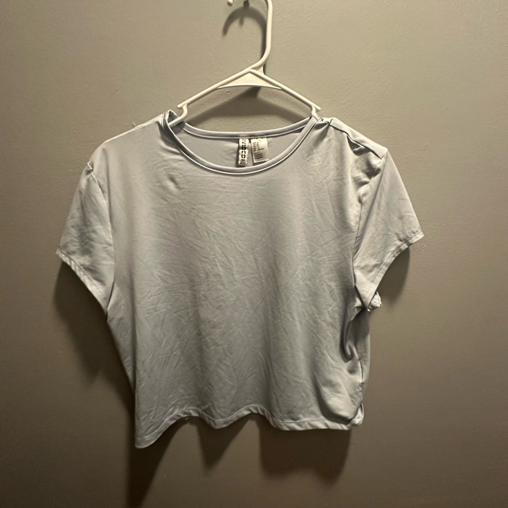 H and M Casual Light Gray-blue Women's Top